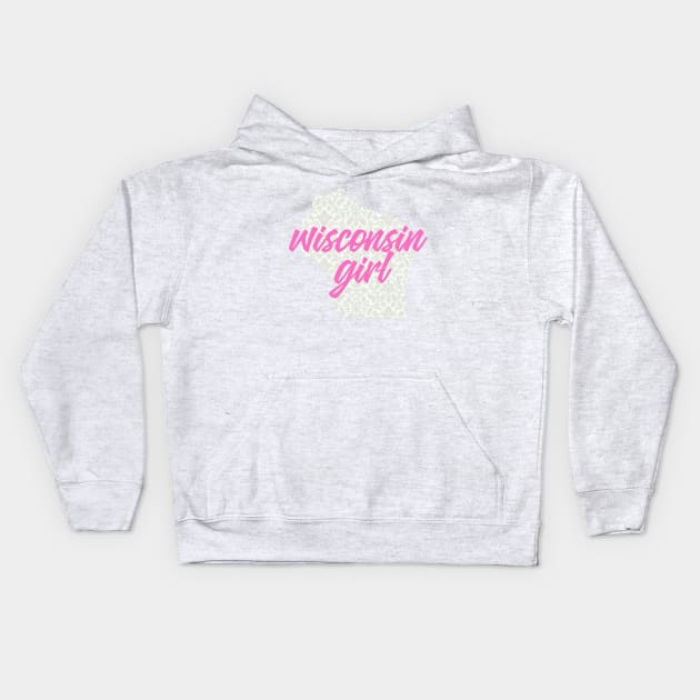 Wisconsin Girl Kids Hoodie by Dale Preston Design